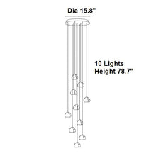 Carregar imagem no visualizador da galeria, MIRODEMI® Cernobbio | Staircase Hanging Crystal Lamp | S2024S
