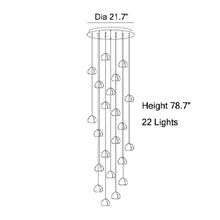 Carregar imagem no visualizador da galeria, MIRODEMI® Cernobbio | Staircase Hanging Crystal Lamp | S2024S
