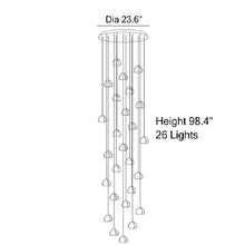 Carregar imagem no visualizador da galeria, MIRODEMI® Cernobbio | Staircase Hanging Crystal Lamp | S2024S
