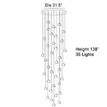 Carregar imagem no visualizador da galeria, MIRODEMI® Cernobbio | Staircase Hanging Crystal Lamp | S2024S
