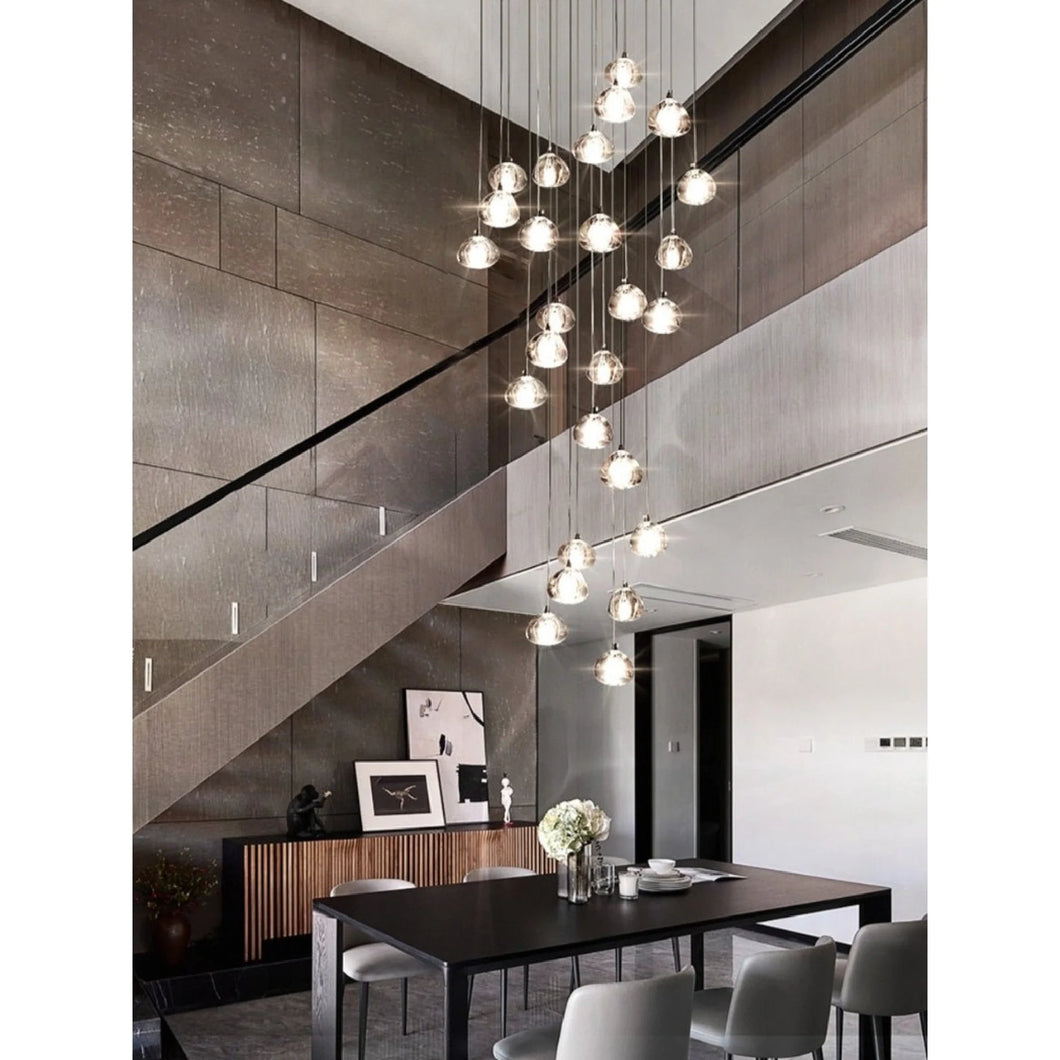 MIRODEMI® Cernobbio | Staircase Hanging Crystal Lamp | S2024S