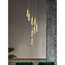 Cargar imagen en el visor de la galería, MIRODEMI® Orta San Giulio | Hanging Crystal Lamp for Living Room
