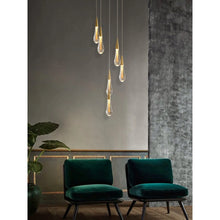 Carregar imagem no visualizador da galeria, MIRODEMI® Orta San Giulio | Hanging Crystal Lamp for Living Room
