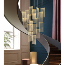 Cargar imagen en el visor de la galería, MIRODEMI® Varenna | Gold Long Hanging Light Fixture
