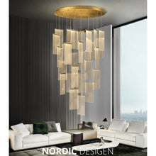 Cargar imagen en el visor de la galería, MIRODEMI® Varenna | Gold Long Hanging Light Fixture
