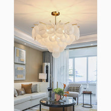 Cargar imagen en el visor de la galería, MIRODEMI® Péone | Round Obscure Glass Ceiling Chandelier | S2024S
