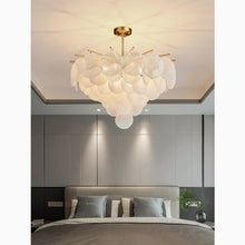 Cargar imagen en el visor de la galería, MIRODEMI® Péone | Round Obscure Glass Ceiling Chandelier | S2024S
