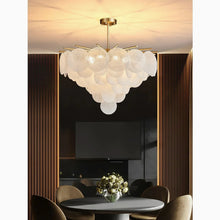 Cargar imagen en el visor de la galería, MIRODEMI® Péone | Round Obscure Glass Ceiling Chandelier | S2024S
