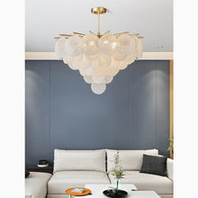 Cargar imagen en el visor de la galería, MIRODEMI® Péone | Round Obscure Glass Ceiling Chandelier | S2024S
