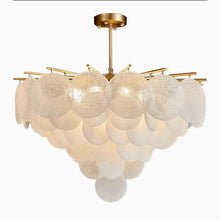 Cargar imagen en el visor de la galería, MIRODEMI® Péone | Round Obscure Glass Ceiling Chandelier | S2024S
