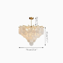 Load image into Gallery viewer, MIRODEMI® Péone | Round Obscure Glass Ceiling Chandelier | S2024S
