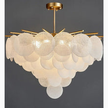 Load image into Gallery viewer, MIRODEMI® Péone | Round Obscure Glass Ceiling Chandelier | S2024S
