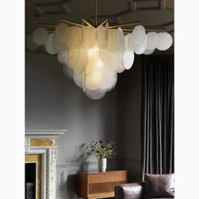 Cargar imagen en el visor de la galería, MIRODEMI® Péone | Round Obscure Glass Ceiling Chandelier | S2024S
