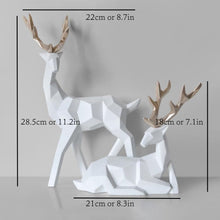 Load image into Gallery viewer, Geometric Deer Statue
