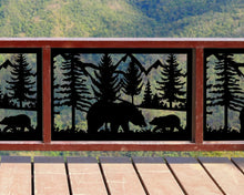 Carregar imagem no visualizador da galeria, Bear Landscape Fence/Gate Panel Insert (Metal and Plastic Available)
