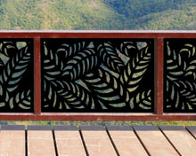 Carregar imagem no visualizador da galeria, Budding Palm Leaf Pattern Fence/Gate Panel Insert (Metal and Plastic Available)
