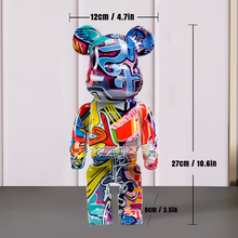 Load image into Gallery viewer, Street Art Bear Figurine
