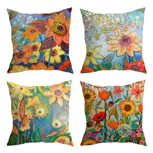 Load image into Gallery viewer, Summer Flowers Cushion Covers
