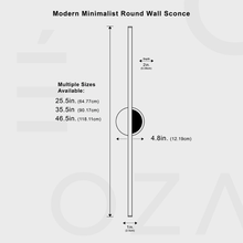 Carregar imagem no visualizador da galeria, Modern Minimalist Round Wall Sconce
