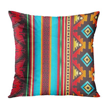 Cargar imagen en el visor de la galería, Red Rustic Aztec Cushion Covers
