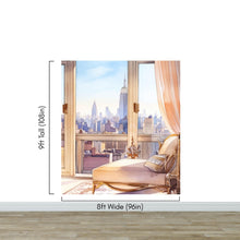 Carregar imagem no visualizador da galeria, New York City Penthouse View Wallpaper Mural. #6660
