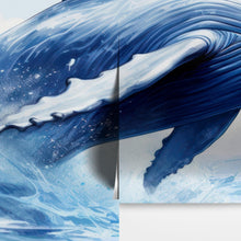 Load image into Gallery viewer, Humpback Whale Wallpaper. Marine Life Wall Art. #6651
