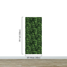 Cargar imagen en el visor de la galería, Green Leaves Pattern Wallpaper Mural. Botanical Wall Mural. #6744
