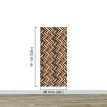 Load image into Gallery viewer, Modern Design Wooden Zigzag Panel Wallpaper Mural. #6736
