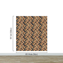 Load image into Gallery viewer, Modern Design Wooden Zigzag Panel Wallpaper Mural. #6736
