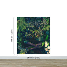 Cargar imagen en el visor de la galería, Jungle Wallpaper, Forest Greenery Botanical Wall Mural. #6741
