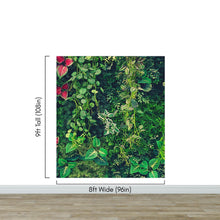 Cargar imagen en el visor de la galería, Greenery Jungle Bush Wallpaper Mural. Tropical Leaves / Fern Wallpaper. #6765
