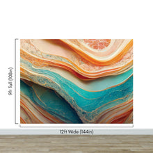 Cargar imagen en el visor de la galería, Colorful Marble Slate Wallpaper Mural. #6737
