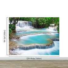 Carregar imagem no visualizador da galeria, Kuang Si Thailand Waterfall Wallpaper Mural. #6041
