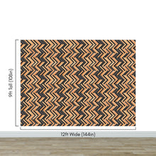 Load image into Gallery viewer, Modern Design Wooden Zigzag Panel Wallpaper Mural. #6736
