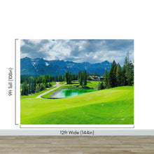 Load image into Gallery viewer, Golf Course Mountain View Wallpaper. #6767
