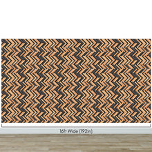 Carregar imagem no visualizador da galeria, Modern Design Wooden Zigzag Panel Wallpaper Mural. #6736
