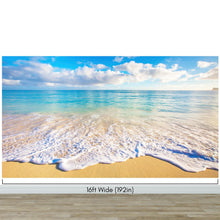 Cargar imagen en el visor de la galería, Ocean Beach Shore Wallpaper Mural. Tropical Theme Wall Decor. #6770
