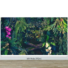 Cargar imagen en el visor de la galería, Jungle Wallpaper, Forest Greenery Botanical Wall Mural. #6741
