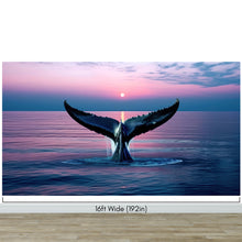 Cargar imagen en el visor de la galería, Whale Tail Wall Mural. Ocean Wallpaper. #6688
