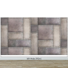 Cargar imagen en el visor de la galería, Rustic Metal Steel 3D Wallpaper Mural. #6752
