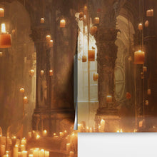 Cargar imagen en el visor de la galería, Floating Candles /  Great Hall Room Wallpaper /  Wizardly World Wall Mural. #6764
