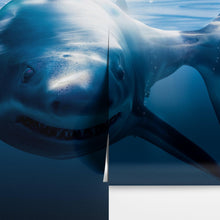 Cargar imagen en el visor de la galería, Great White Shark Wall Mural. Peel and Stick Wallpaper. #6700
