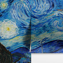 Cargar imagen en el visor de la galería, Vincent Van Gogh&#39;s The Starry Night Painting Wallpaper Mural.  #6742
