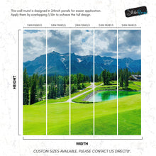 Cargar imagen en el visor de la galería, Golf Course Mountain View Wallpaper. #6767
