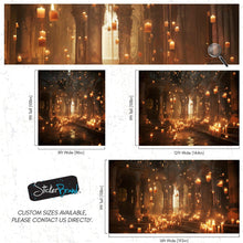 Cargar imagen en el visor de la galería, Floating Candles /  Great Hall Room Wallpaper /  Wizardly World Wall Mural. #6764
