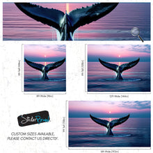 Cargar imagen en el visor de la galería, Whale Tail Wall Mural. Ocean Wallpaper. #6688
