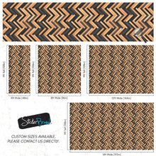 Carregar imagem no visualizador da galeria, Modern Design Wooden Zigzag Panel Wallpaper Mural. #6736
