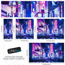 Cargar imagen en el visor de la galería, Tokyo Japan Retro 80&#39;s Synth Wave Pop Style CyberPunk Wall Mural. #6248
