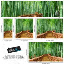 Cargar imagen en el visor de la galería, Japanese Bamboo Forest Arashiyama Woods Wall Mural #6043
