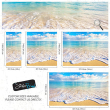 Cargar imagen en el visor de la galería, Ocean Beach Shore Wallpaper Mural. Tropical Theme Wall Decor. #6770
